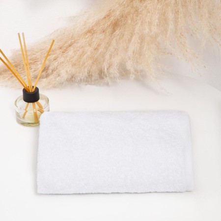 Terry towel 50x90 cm, white, 440 g/m2, cotton 100%