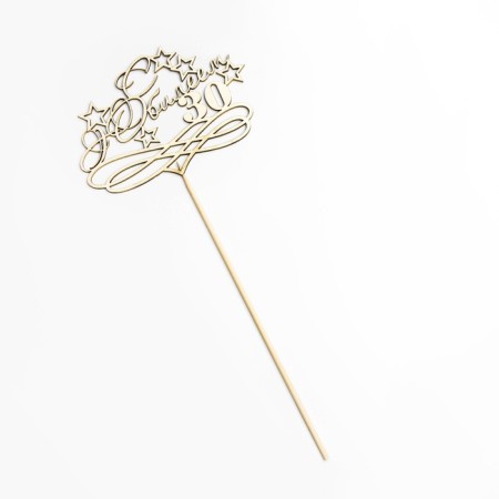Topper "with an anniversary, 30!" Golden, we give it beautifully on the suspension-4