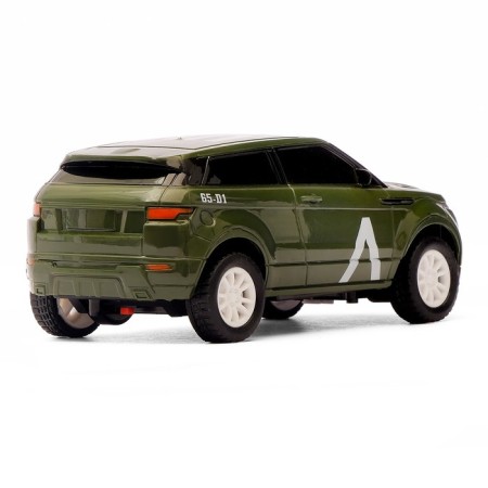 Army jeep radio -controlled machine works on batteries, green color-3