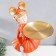 Souvenir Polystone stand "Girl Mishka's ears" Orange 69x30x25 cm