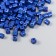 Cube glass 4x4 mm "metallic. Bright blue" set 20 g