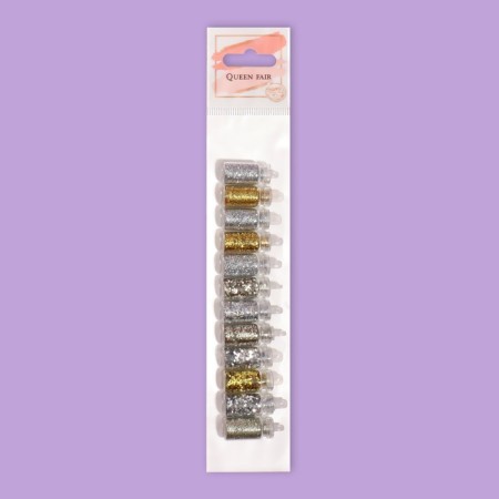 Sparkles for the decor "Starfall", 12 bottles, small/medium/large, multi -colored-3