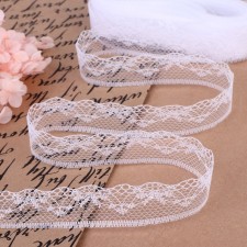 Capricon lace, 20 mm × 10 ± 1 m, white color