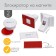 Blocker for sliding cabinets on a magnet, set 2 pcs., White color