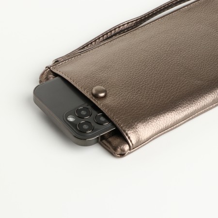 Women's wallet with lightning, bronze color-3