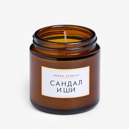 Candle in the bank Aromatic "Sandal and Shi", 6.2x6.2x6.5 cm, 9 hours-2