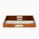 Plastic rectangular tray with a mirror "Strokes", 34 x 34 x 4.5 cm Soldier