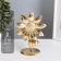 Summary for 1 candle metal d = 4 cm "sunflower" gold 7.7x12.5x16.3 cm