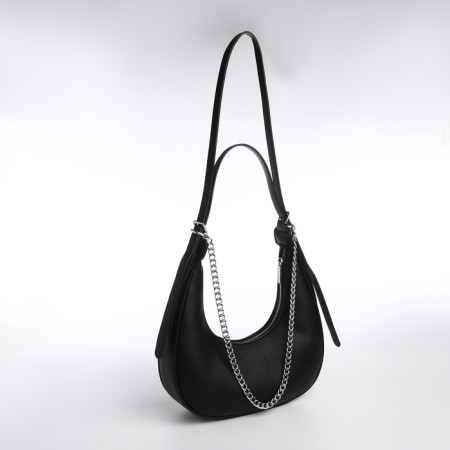Bag Women's Sobo on the zipper Textura, average size, color black-6