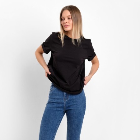 T-shirt female, black color, size 42-44 (m)