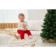 Set: jumper and pants crumb I am "New Year's animals", height 80-86 cm, red/white color