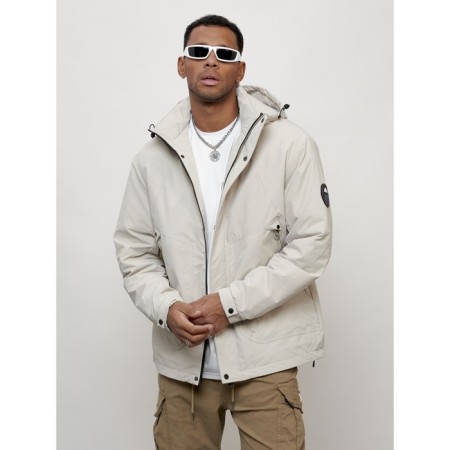 Male spring jacket, size 58, light gray color-10