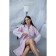 Frequency bathrobe, size 48, light pink color