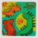Anthistress label with a puzzle "dinosaurus"