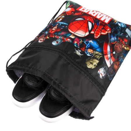 A bag for shoes with a pocket 420*350 mm, Spider-Man-4