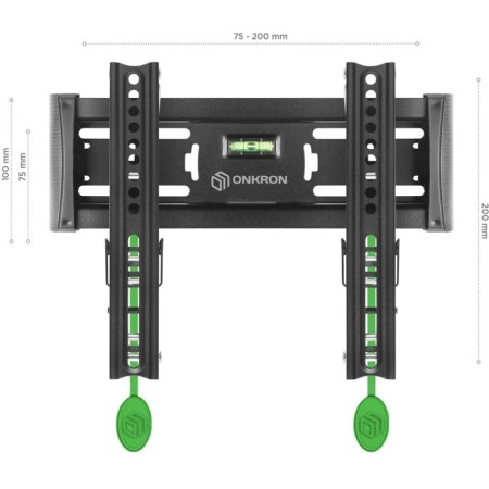 Black Black 17 "-43" Max. 36.5kg, wall tilt-2