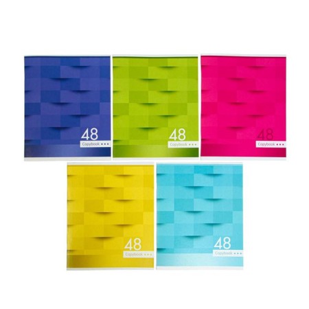 Notebook of 48 sheets in the Calligrata Mosaic cage, covered cardboard, block No. 2, whiteness 75% (gray sheets), mix