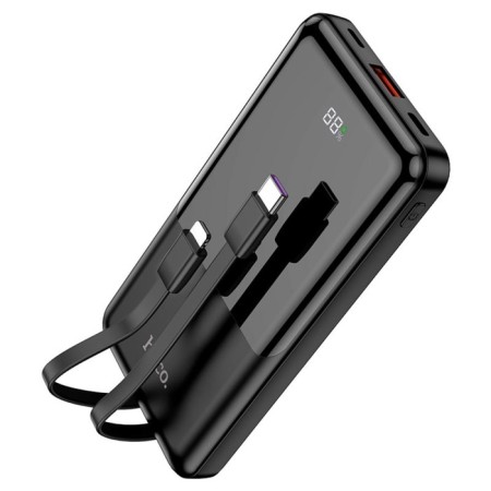 External battery Hoco Q9 Pro, PD20W/Qc3.0, 10,000 mAh, USB, 3 A, display, Type-C, Lightning-1