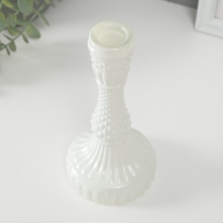 Glass of glass per 1 candle "Hecate" white d = 2.5 cm 8x8x17.5 cm-2