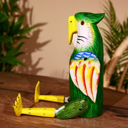 Souvenir "Parrot" hanging paws, tree 40 cm-2