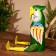 Souvenir "Parrot" hanging paws, tree 40 cm
