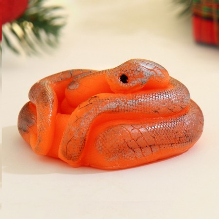 Figure soap "Snake Heart" orange, 85g-2
