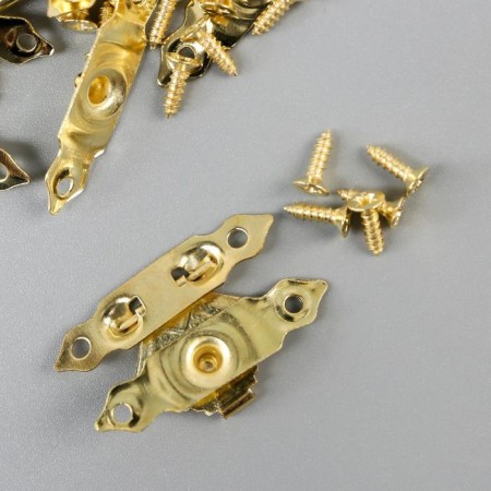 Castle Metal for casket gold set 10 pcs 2x3 cm-1
