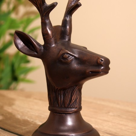 Summary for 4 candles "deer" aluminum 16x12x32 cm-5