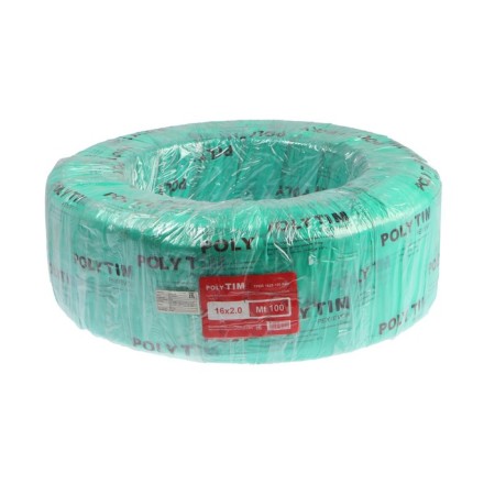Pipe made of stitched polyethylene TIM, PEX-B, D = 16x2 mm, with an oxygen barrier, Bay 100 m-2