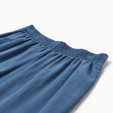 Пижама женская (рубашка и брюки) KAFTAN "Basic" р.44-46, синий-9