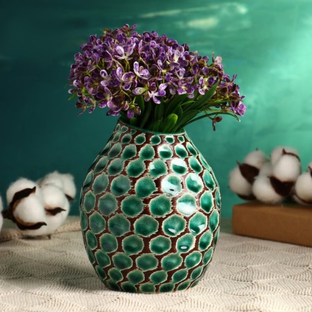 Kashpo - Vase "Drake" 13x10cm, green-1