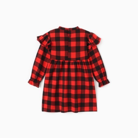 New Year. Baby dress with ruffles kaftan "cell" size 34 (122-128)-10