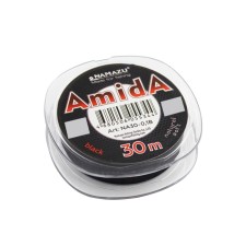 Namazu Amida, L-30 m, d-0.12 mm fishing line, Test-2.20 kg, coal-black unit 10 pcs.