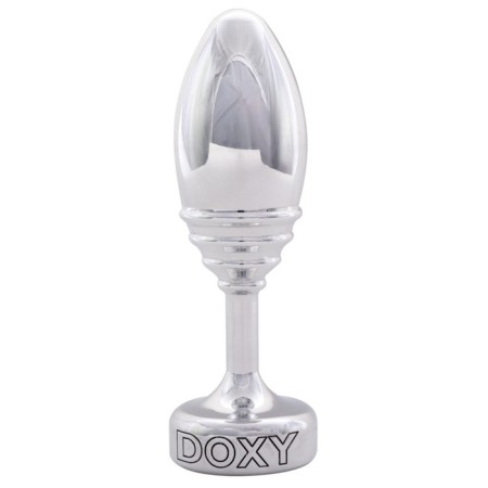 Anal sleeve DOXY BUTT PLUG RIBBED, D-3.3, aluminum-4