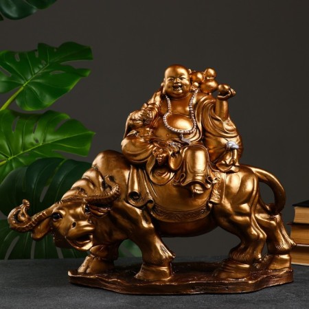 Figure "Hotty on the Buwol" bronze, 23x47x36cm