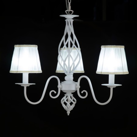 Suspended chandelier Citilux "Rowena" CL427130, 65x65x65 cm, 3x60W, E14, white color-16