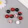 Beads for creativity tree "God's cow" set 10 pcs 1.6x1.6x1.6 cm