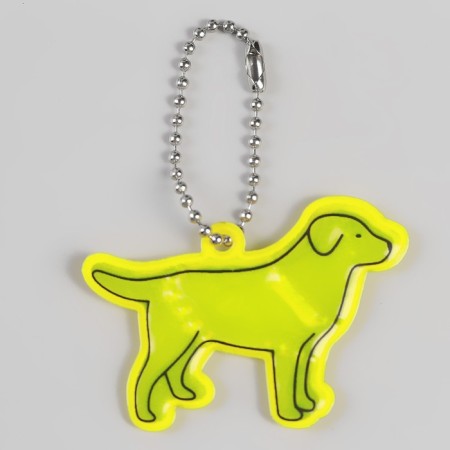 The reflective element "Labrador", bilateral, 5.5 × 4 cm, color mix-2