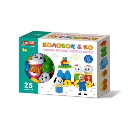 Designer "Kolobok and Company", 25 parts