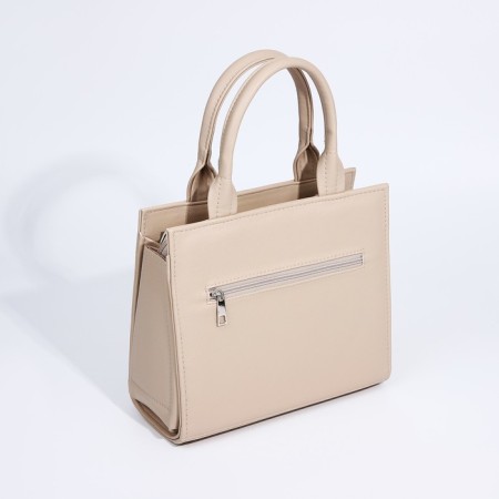 Female bag Textura, tout, medium size, beige color-1