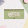 Wooden envelope "Happy Birthday!" Green background, 8.3 × 17 cm