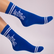 Teenage socks, size 24, blue color