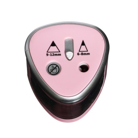 Electric grinder 2 holes Brauberg Dual, power from 4 AA batteries, pink 270579-2