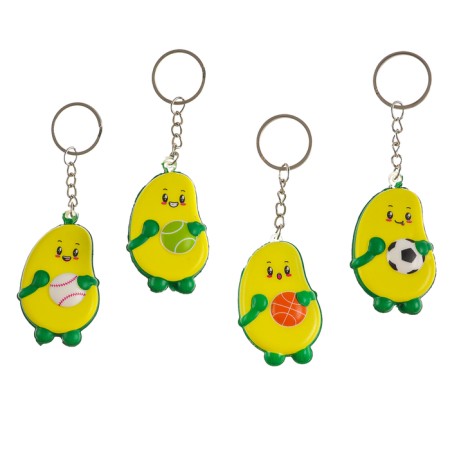 Avocado mock-spars, on a key fob, color mix-4