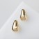 Earrings plastic "drop" structure mini, color gold