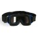 Glass-mask for motorcycle driving, chameleon glass, blue color