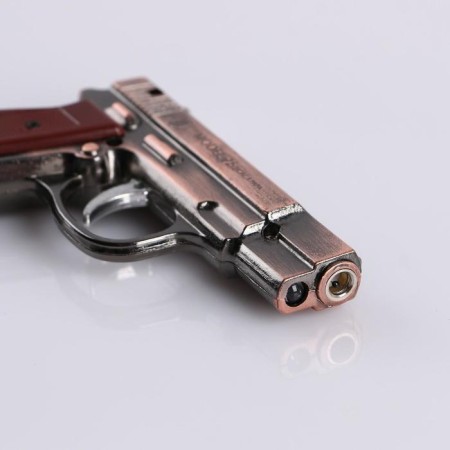 Gas lighter with a flashlight "Pistol", Piezo-1