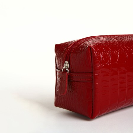 Lightning cosmetic bag, Textura, red color-4