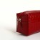 Lightning cosmetic bag, Textura, red color