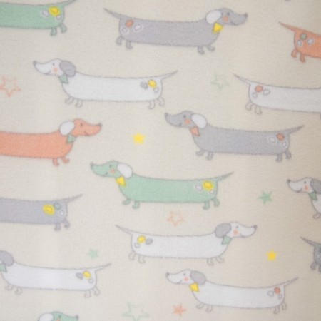 Fleet blanket "Dachshunds", size 100x118 cm-1